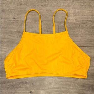 Vibrant Yellow swim top size large